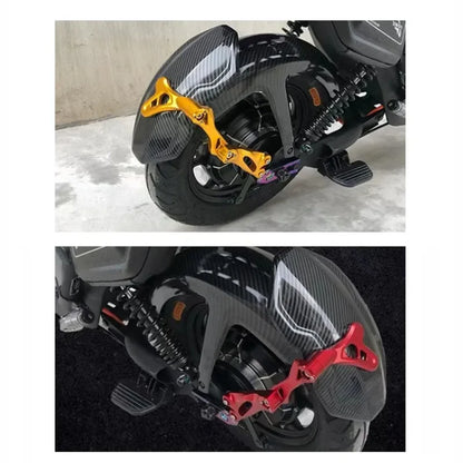 Para-lama Traseiro Ajustável CNC Craft para Motocicleta 3ª Geração, Imitação de Fibra de Carbono, Liga de Alumínio, Para-lama de Roda Traseira