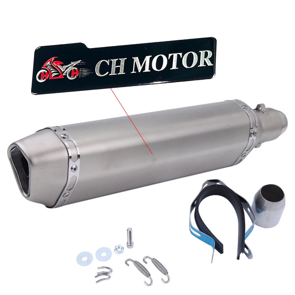 Escorregar em 38-51mm universal escape da motocicleta para motos de alta qualidade para atv bicicleta de rua peças de reposição da motocicleta