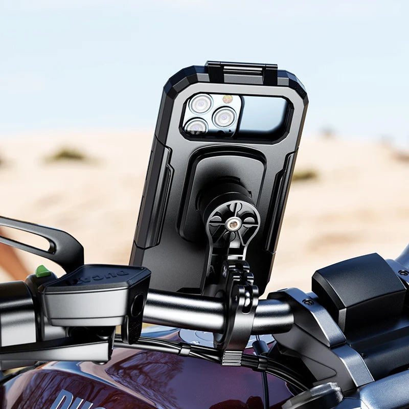 Waterproof Phone Case para bicicleta e motocicleta, celular Mount Bag, moto, scooter, suporte do telefone, guidão, espelho retrovisor, 3 a 8"