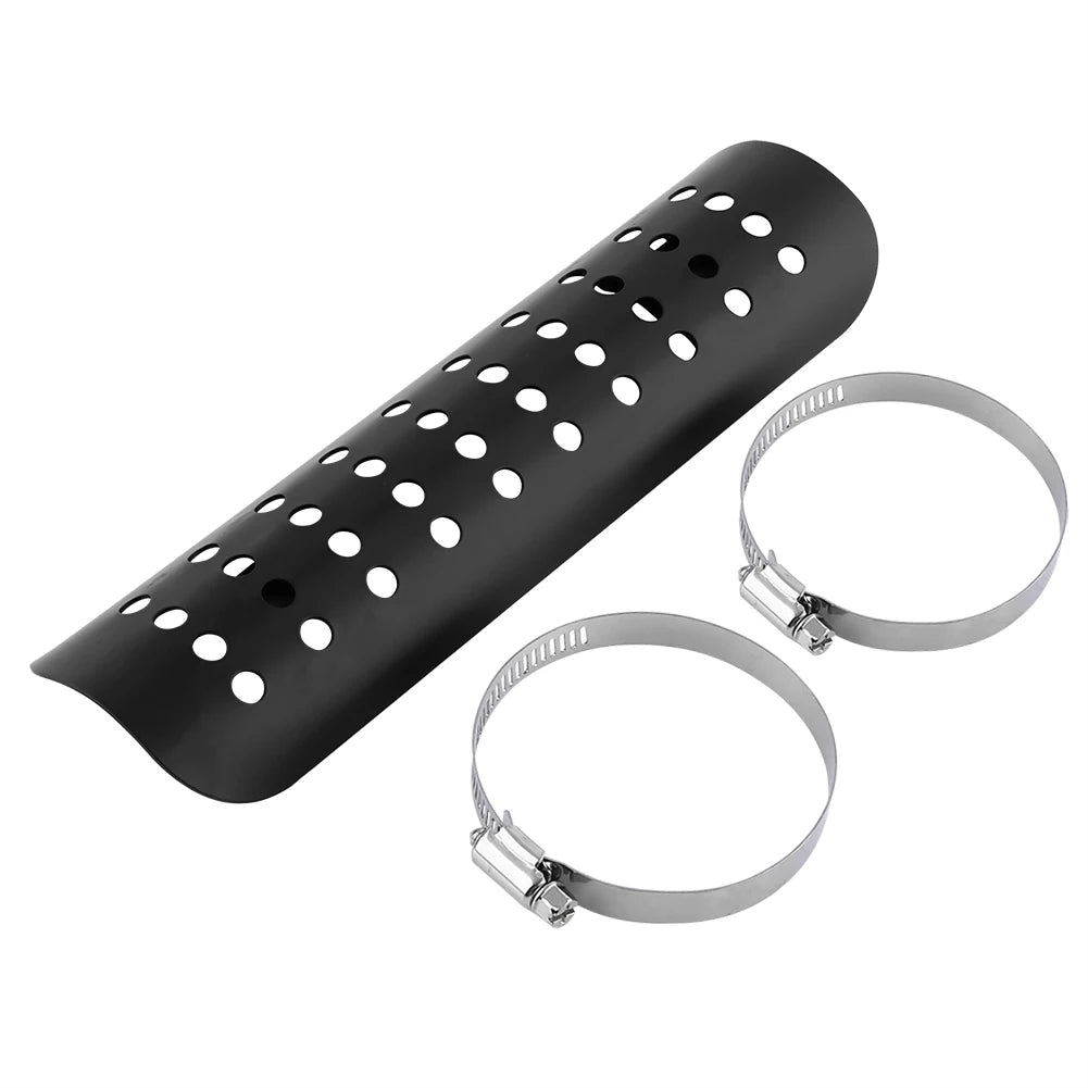 Tubo de escape reto para motocicleta, Tubo de calor universal, Motorcycle Hole