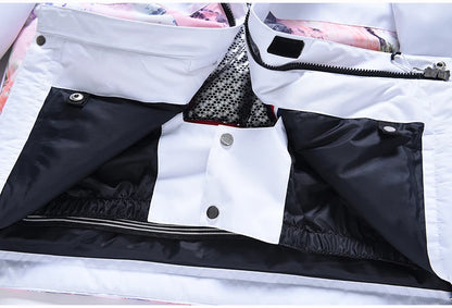 Roupa de neve masculina e feminina, roupas para snowboard, roupas de inverno, esqui, conjuntos de jaqueta e calça de neve, roupas de snowboard, feminino