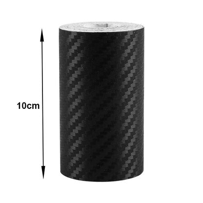3d nano fita de fibra de carbono do carro preto porta borda guardas espelho lateral anti-risco tira de colisão à prova dwaterproof água protetor filme fita