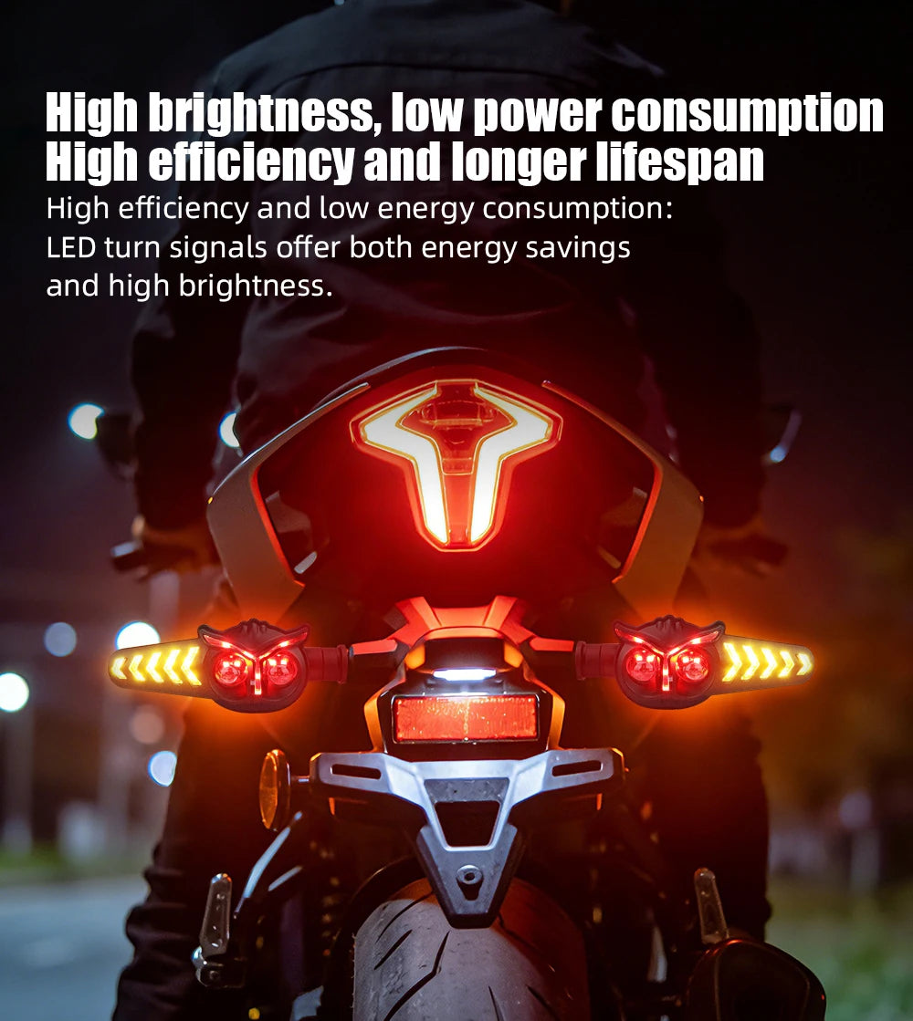 Luz de Sinalização LED para Motocicleta 2PCS 12V 24V, Lâmpada Indicadora de Pisca Segura, Lâmpada de Freio Traseira, Lâmpada Decorativa DRL para YAMAHA Honda