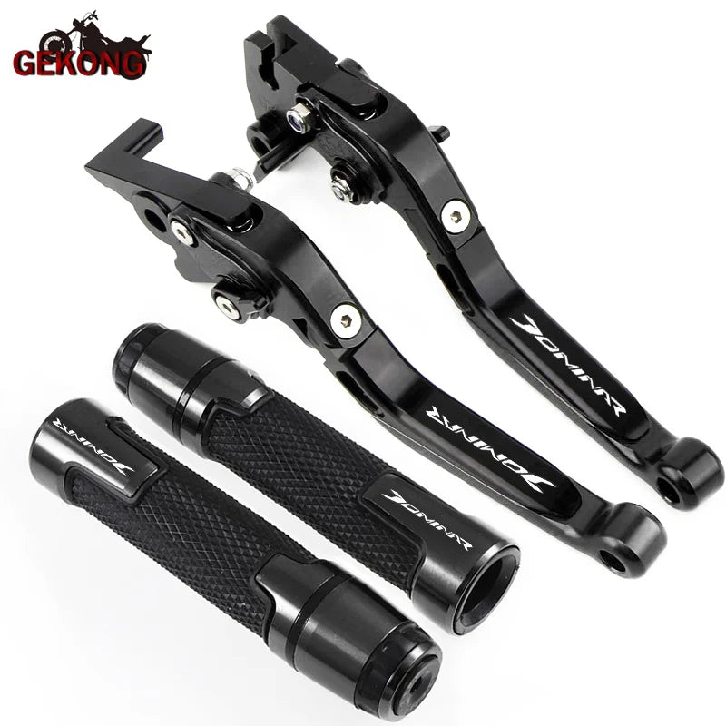 Acessórios de motocicleta Dominar para Bajaj Dominar 400 2017-2023 CNC alavancas de freio e embreagem ajustáveis