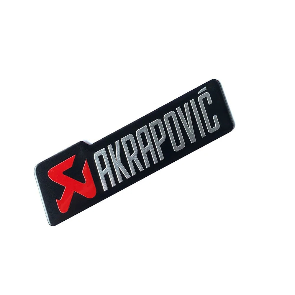 Adesivos de Metal para Escapamento de Motocicleta Akrapovic, Emblemas de Alumínio, Decalques de Logotipo para Silenciador de Moto, Acessórios para Motocicletas