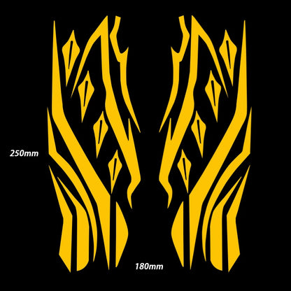 Acessórios de motocicleta adesivos de capacete decoração modificada para amarelo vermelho pantera preta abstrata