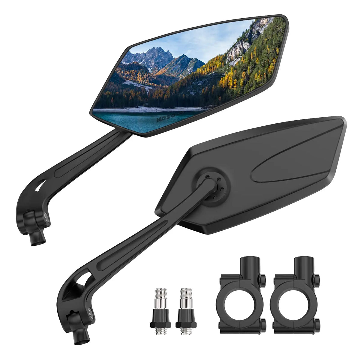 Bicicleta Retrovisor DOMEN 360 °   Girar espelho grande angular ajustável, guidão de bicicleta de estrada, espelhos retrovisores, acessórios de bicicleta