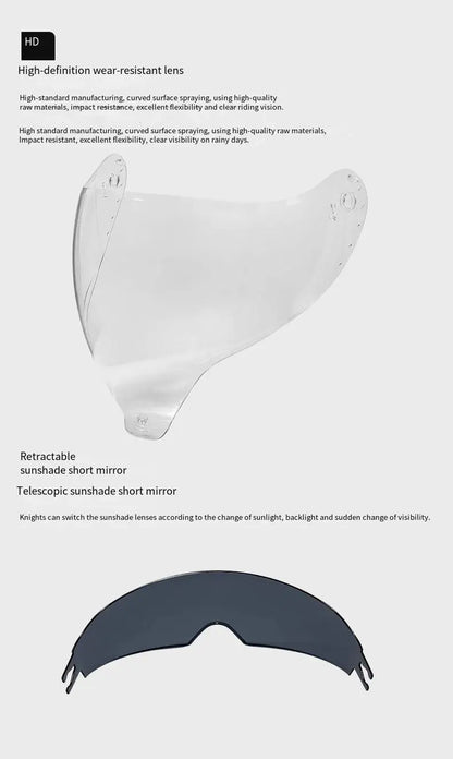 Capacete para Motocicleta, Capacete Aberto, com Viseira Dupla para Homens e Mulheres, Capacete de Inverno para Todas as Condições Climáticas, Certificação 3C e DOT