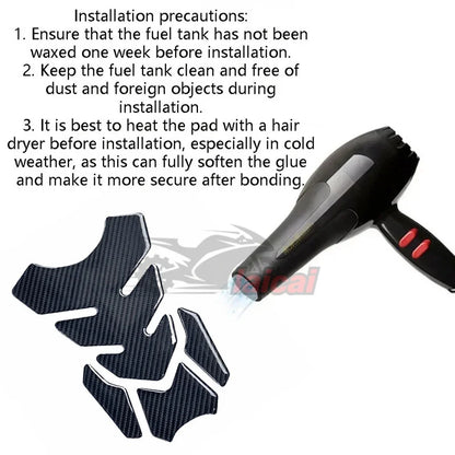 Para bajaj dominar dominar400 dominar200 acessórios da motocicleta de fibra carbono 3d óleo combustível gás tanque almofada decalque protetor adesivo