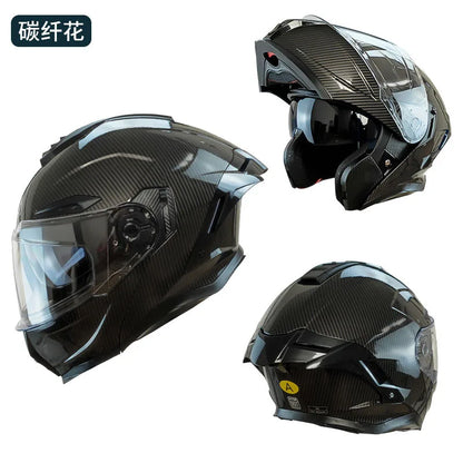 Flip up capacete da motocicleta rosto cheio lente dupla fora de estrada capacete de corrida dos homens cascos para moto capacete de moto dot aprovado