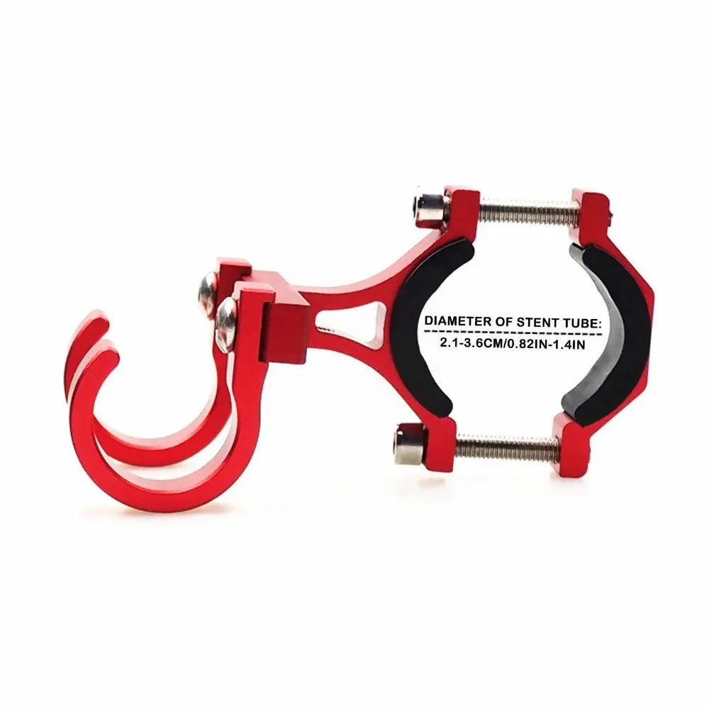 Ganchos para Patinetes Elétricos, Suporte Simples para Bicicletas, Gancho de Armazenamento para Tubos, Fivela de Fixação para E-bikes, Suporte Duplo Portátil de Metal para Capacete