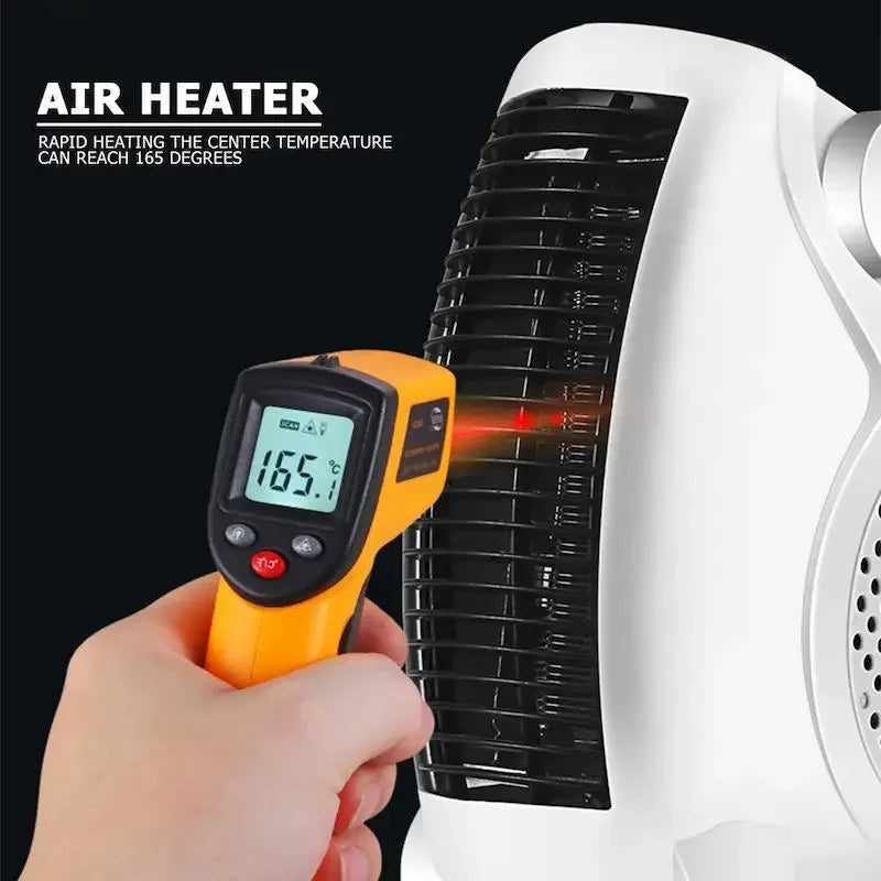 Aquecedor elétrico portátil, controle automático de temperatura, mini ventilador de mesa, aquecimento rápido, aquecedor de ar elétrico