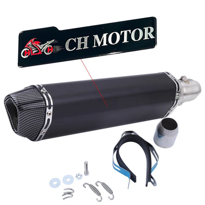 Escorregar em 38-51mm universal escape da motocicleta para motos de alta qualidade para atv bicicleta de rua peças de reposição da motocicleta