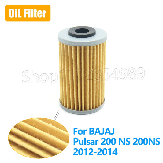 Acessórios para Motocicleta BAJAJ Pulsar 200 NS 200NS NS200 Pulsar 2012 2013 2014 Filtro de Óleo para Motocicleta