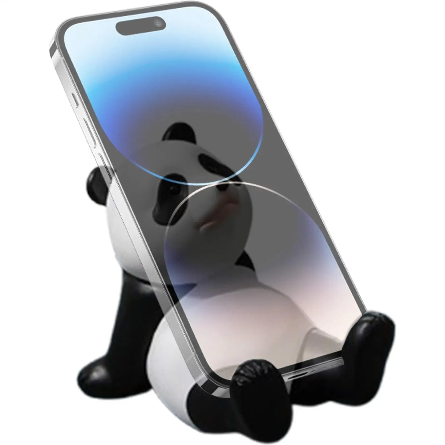 Suporte de Celular Universal Criativo em Forma de Panda para Decoração de Mesa de Escritório em Casa