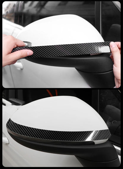 3d nano fita de fibra de carbono do carro preto porta borda guardas espelho lateral anti-risco tira de colisão à prova dwaterproof água protetor filme fita