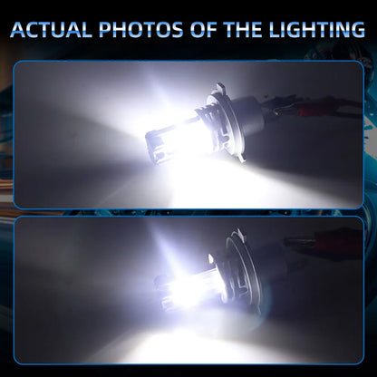 H4 led lâmpadas de farol da motocicleta hi lo feixe moto luzes para yamaha kawasaki suzuki h4 lâmpada led com canbus farol da motocicleta