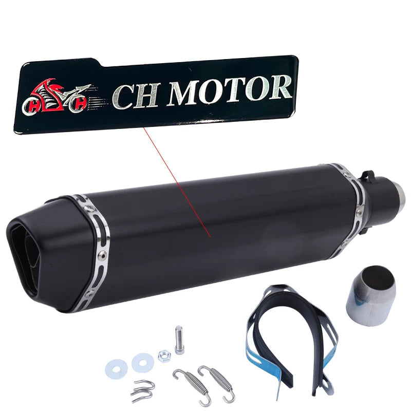 Escorregar em 38-51mm universal escape da motocicleta para motos de alta qualidade para atv bicicleta de rua peças de reposição da motocicleta