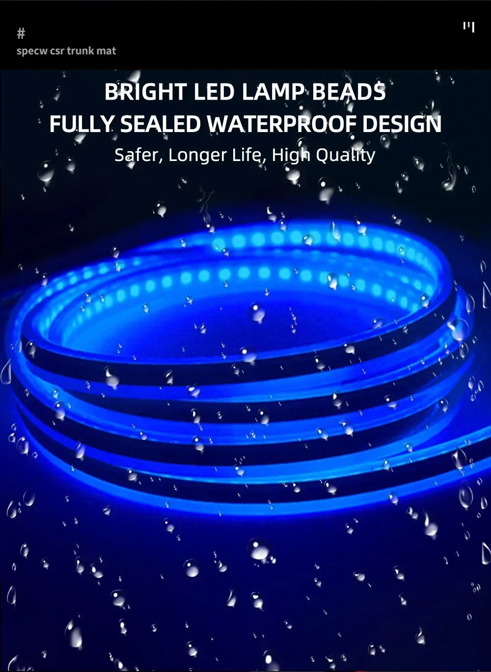 LED  Car Daytime Running Light DRL With Turn Signal Lamp Car Hood Decorative Light Strip With Start Scan Meteor Dynamic 12V
