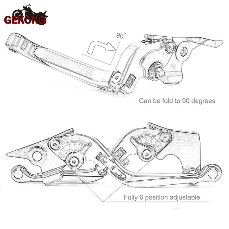Acessórios de motocicleta Dominar para Bajaj Dominar 400 2017-2023 CNC alavancas de freio e embreagem ajustáveis