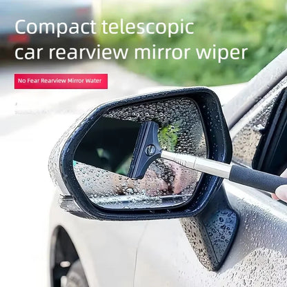 Limpador de Espelho Retrovisor de Carro Telescópico para Dias Chuvosos, Ferramenta Portátil de Limpeza de Vidros Automotivos