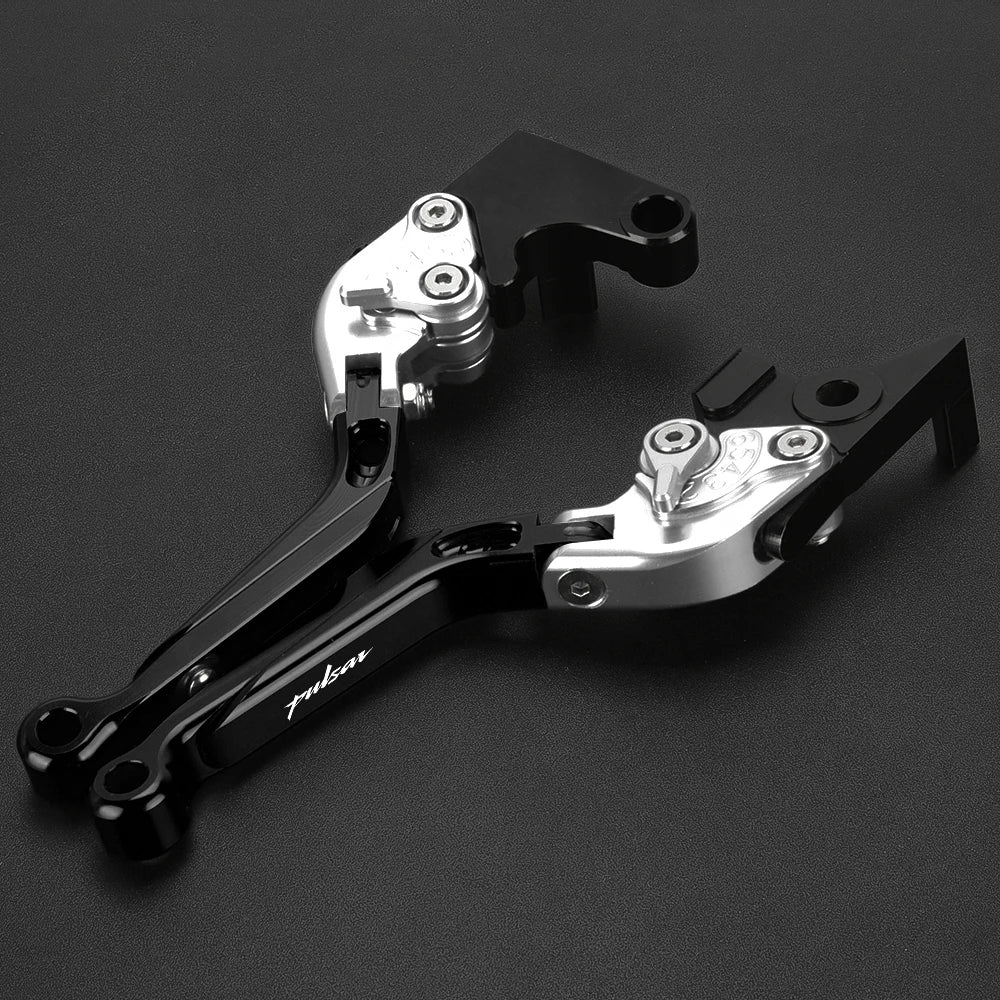 Acessórios para motocicletas, alavancas de freio e embreagem dobráveis e extensíveis ajustáveis, alça para bajaj pulsar 200 ns/as/rs/dominar 400 200ns