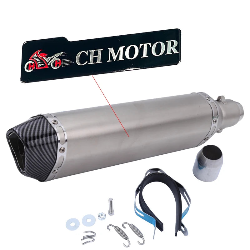 Escorregar em 38-51mm universal escape da motocicleta para motos de alta qualidade para atv bicicleta de rua peças de reposição da motocicleta