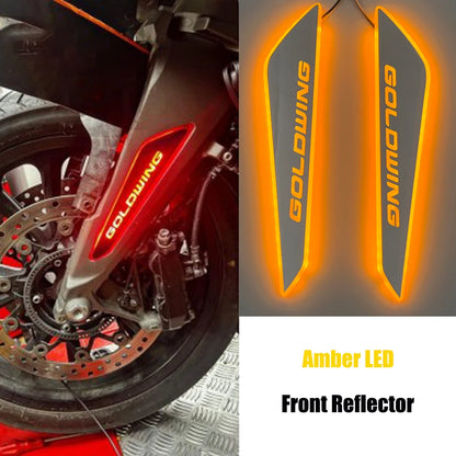 Goldwing 1800 goldwing1800 novos acessórios refletor dianteiro da motocicleta luzes led caixa lateral traseira refletor para honda gl1800 2018-