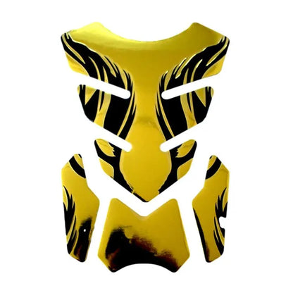 1pc Motocicleta Tankpad Adesivo Fishbone 3D Tank Pad Adesivos Oil Gás Protector Cover Decoração Flame Motocicleta Acessórios