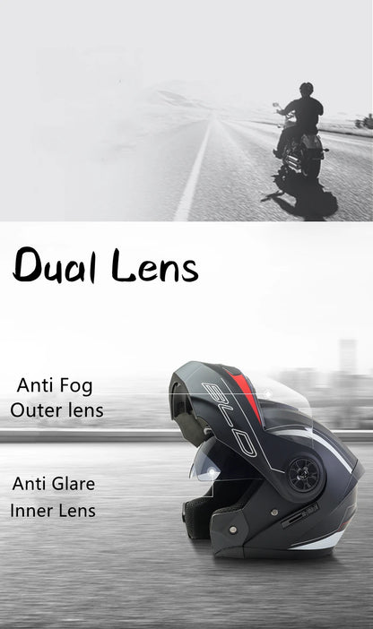 Bld masculino feminino moda dupla lente capacetes de corrida motocross modular flip up casco moto personalizado capacete rosto cheio da motocicleta