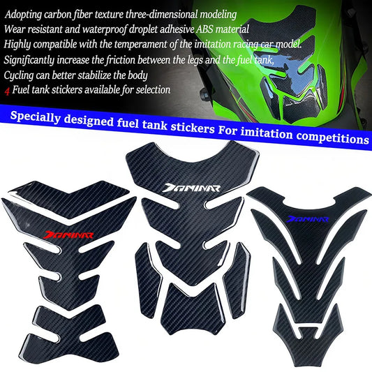 Para bajaj dominar dominar400 dominar200 acessórios da motocicleta de fibra carbono 3d óleo combustível gás tanque almofada decalque protetor adesivo