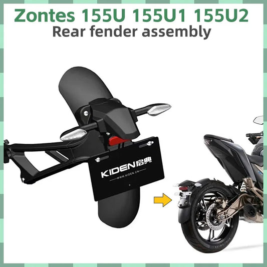 Modificado Fender Mudguard traseiro para motocicleta, Mudflap Guard Cover, Acessórios da motocicleta, Zontes 155U 155U1 155U2