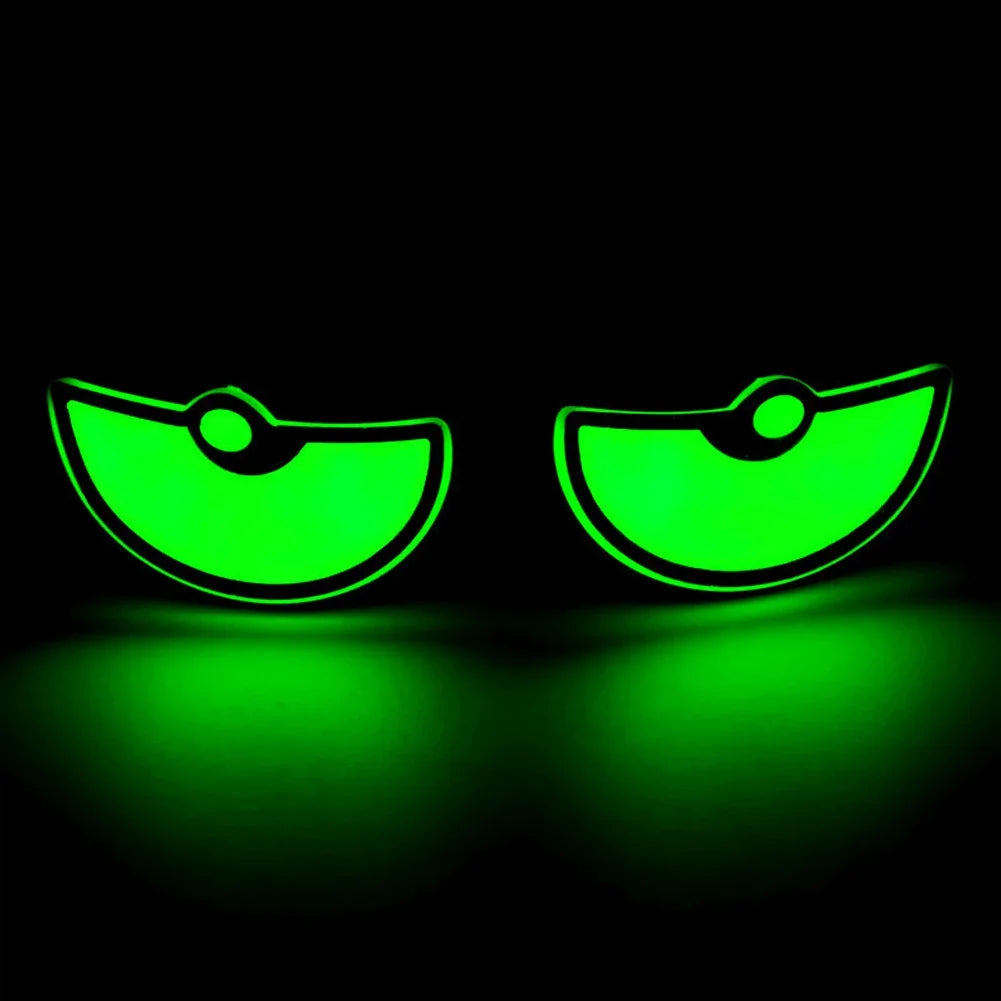 2PCS Motorbike Triangle Devil's Eye Pair Flash Light Modification Winking Eye Animation Led Display Motorbike Accessories