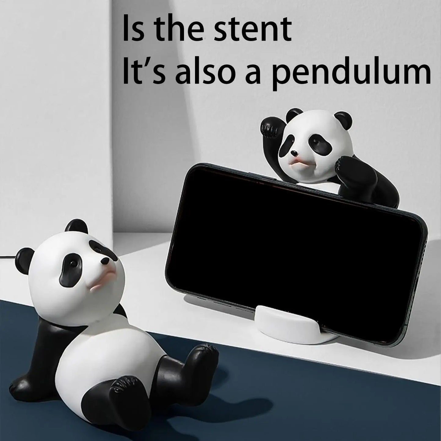 Suporte de Celular Universal Criativo em Forma de Panda para Decoração de Mesa de Escritório em Casa