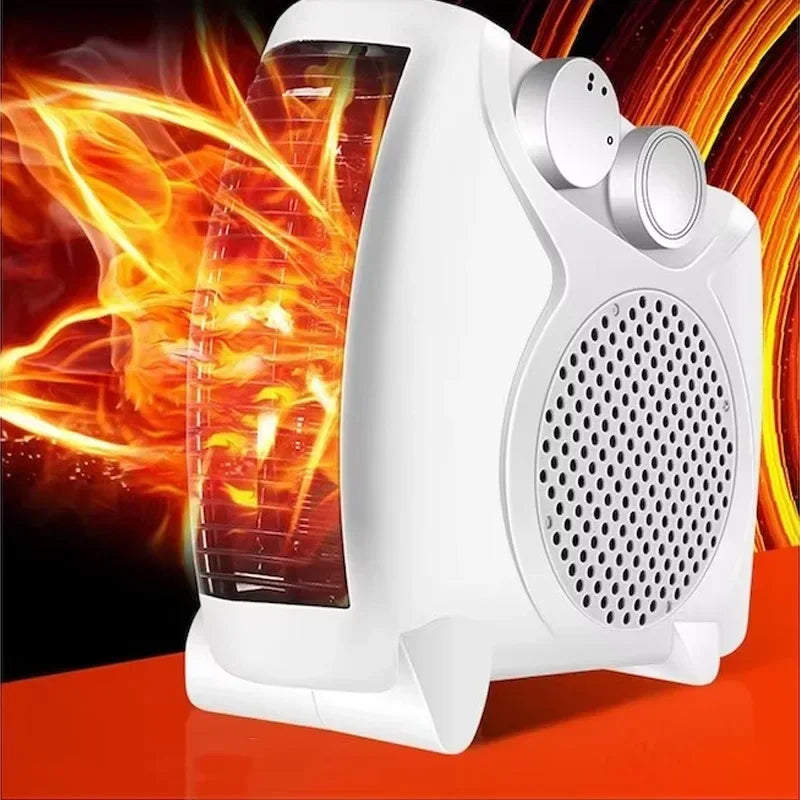 Aquecedor elétrico portátil, controle automático de temperatura, mini ventilador de mesa, aquecimento rápido, aquecedor de ar elétrico
