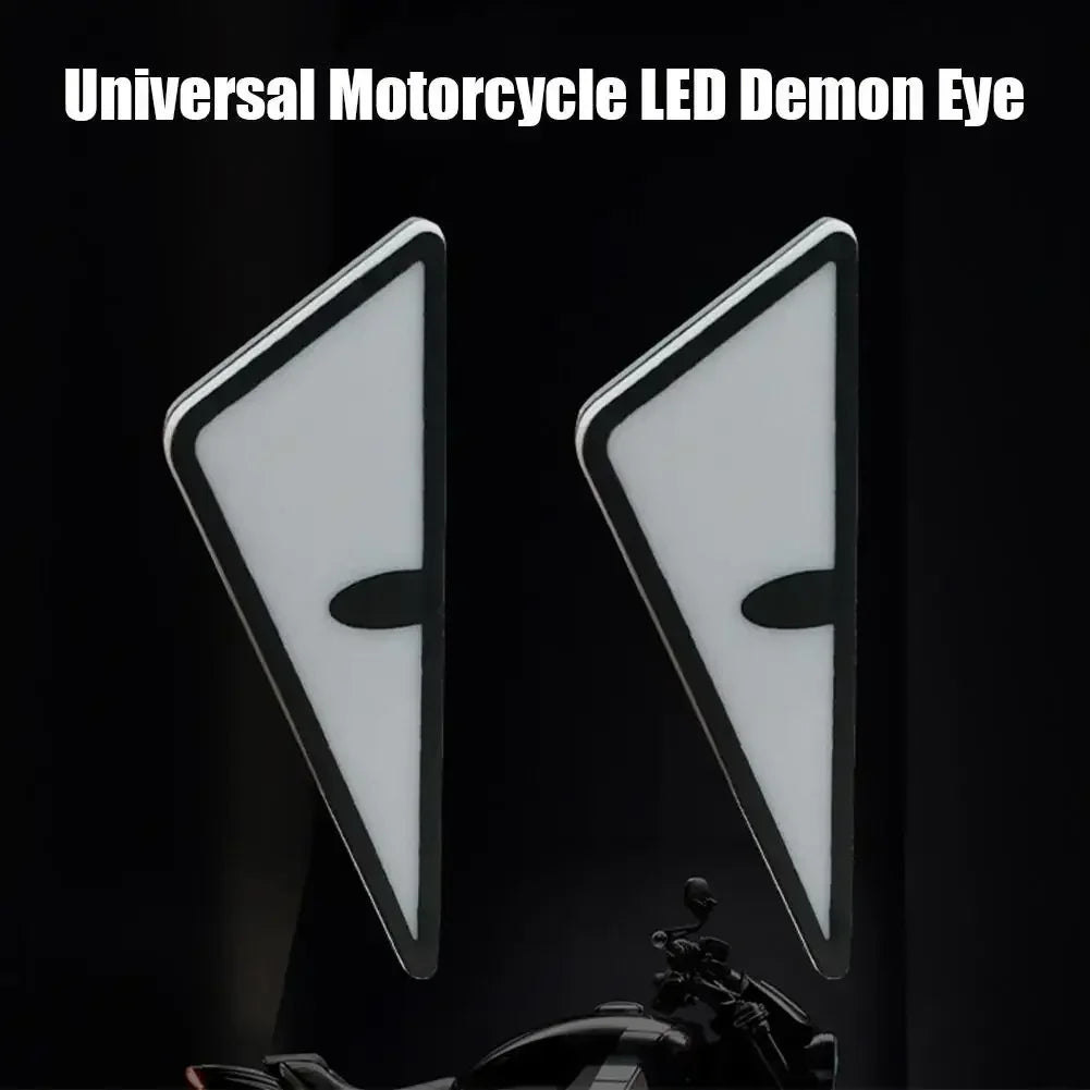 2pcs LED Devil's Eye License plate light Headlight For Car Motorcycl Universal Modified Decoration single light car Accessories