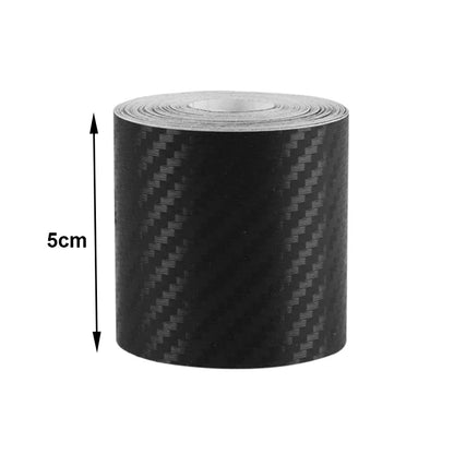 3d nano fita de fibra de carbono do carro preto porta borda guardas espelho lateral anti-risco tira de colisão à prova dwaterproof água protetor filme fita