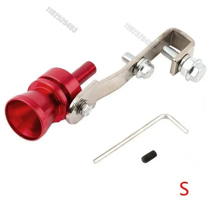 Apito de escape turbo universal, 5 cores, simulador de som de escape modificado, tubo de escape de motocicleta, peças de gerador de som