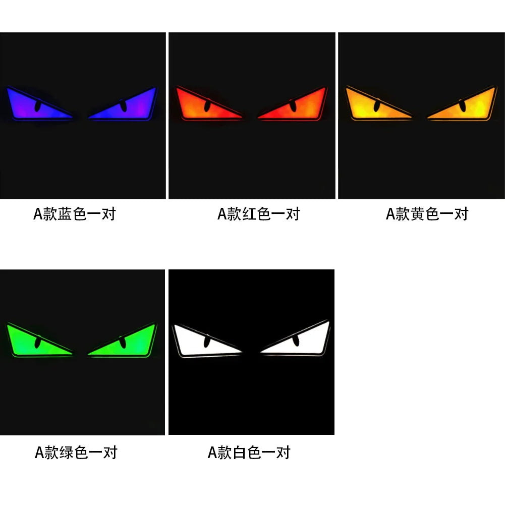 2PCS Motorbike Triangle Devil's Eye Pair Flash Light Modification Winking Eye Animation Led Display Motorbike Accessories