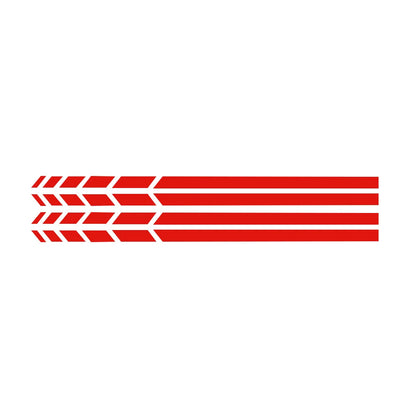 Espelho Retrovisor Side Adesivo, Vinyl Stripe Emblema, Decalque do carro, Acessórios de Decoração do carro, Preto, Branco, Vermelho, Azul, 20x0.7cm, 4pcs por conjunto