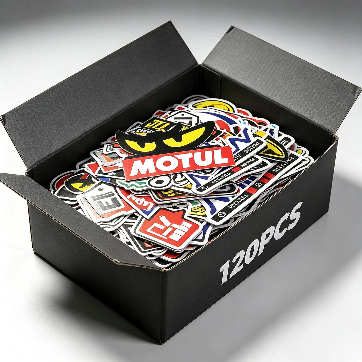 Adesivos para Motocicleta em Promoção: Conjunto de Decalques para Capacete, Tanque e Logos de Patrocinadores de Corridas para Yamaha, Suzuki, Kawasaki, Honda, Harley Davidson, Ktm