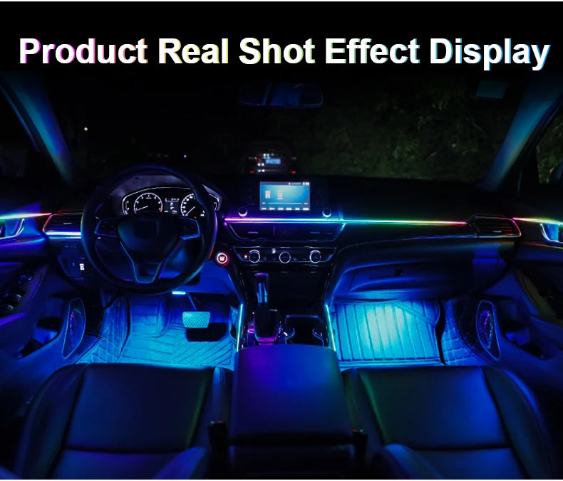 18 in 1 Symphony RGB Atmosphere Light Parts 20CM 35CM 75CM 110CM Light Strip Speaker Foot Lamp storage Light Main Sub Controller