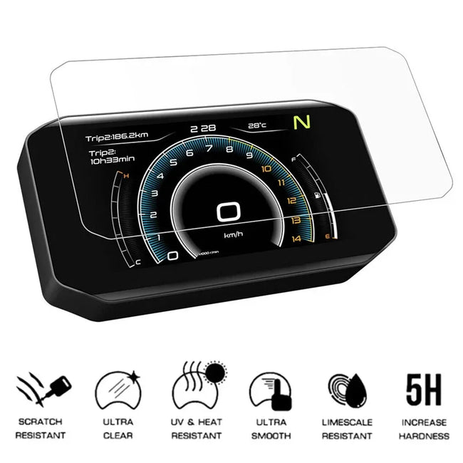 Para cfmoto 450sr motocicleta velocímetro scratch cluster proteção de tela filme painel protetor de tela