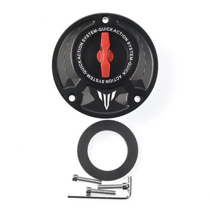 Tampa do tanque de combustível de abertura rápida sem chave em liga de alumínio para motocicletas, acessórios para MT-01 MT-03 MT07 MT-09 MT-10 MT-125 MT-15