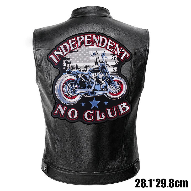 Patches Bordados Grandes para Costurar ou Termocolantes em Couro, Jeans, Roupas, DIY, Motocicleta, Biker, Punk