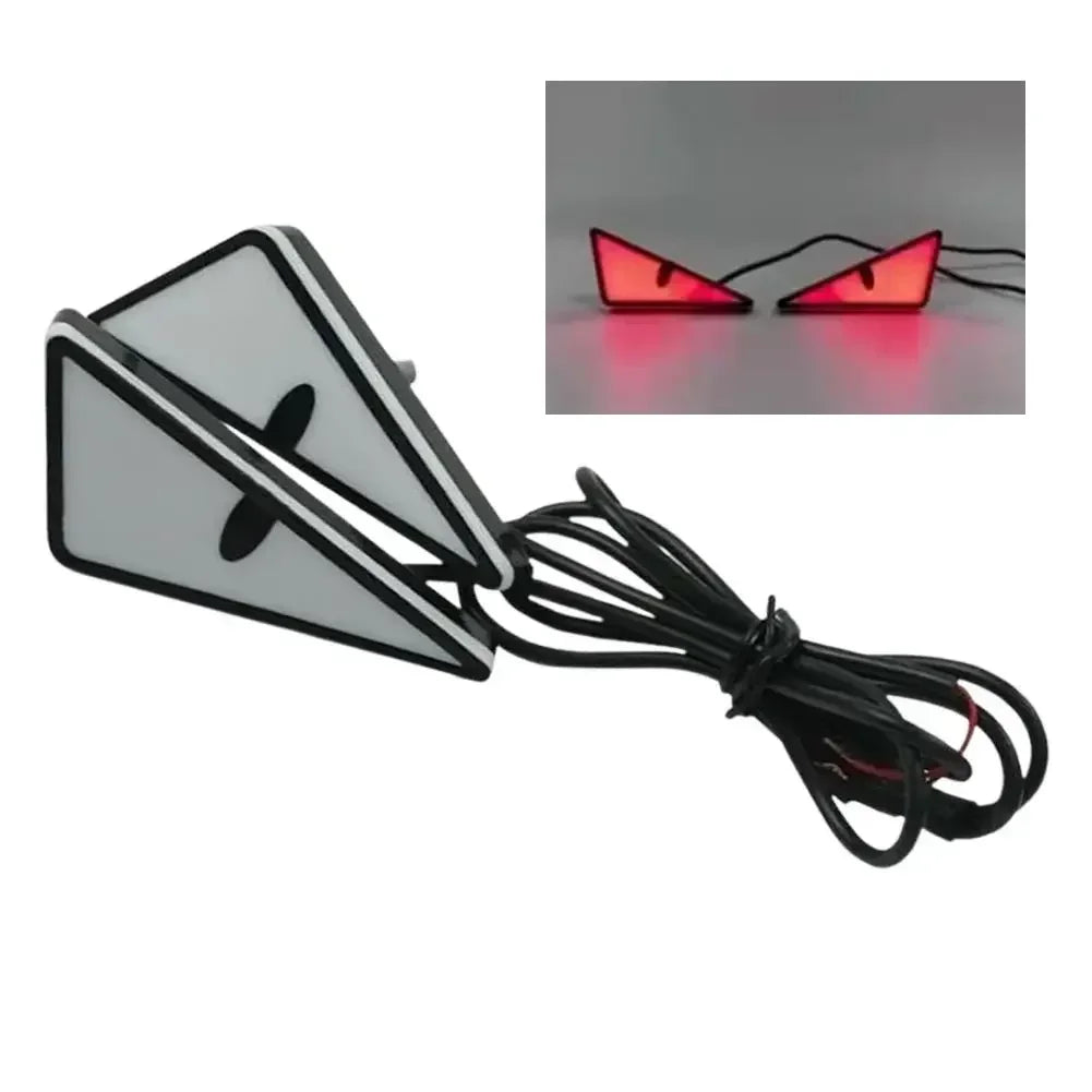 2pcs LED Devil's Eye License plate light Headlight For Car Motorcycl Universal Modified Decoration single light car Accessories