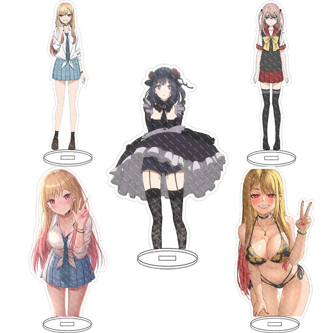 16CM Anime My Dress-Up Darling Marin Kitagawa Sajuna Inui Sajuna Inui Wakana Gojo Figura de Acrílico com Suporte, Ornamentos Cos, Presentes