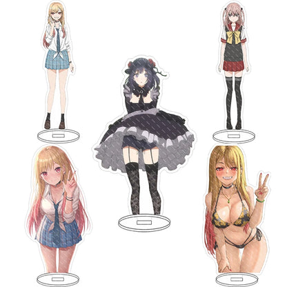 16CM Anime My Dress-Up Darling Marin Kitagawa Sajuna Inui Sajuna Inui Wakana Gojo Figura de Acrílico com Suporte, Ornamentos Cos, Presentes