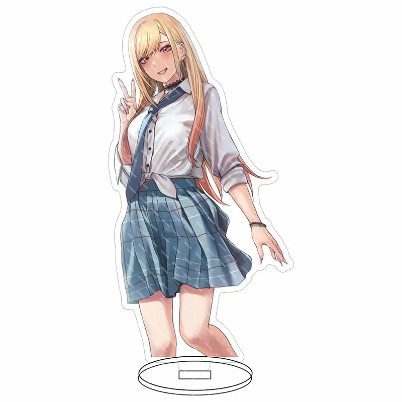 16CM Anime My Dress-Up Darling Marin Kitagawa Sajuna Inui Sajuna Inui Wakana Gojo Figura de Acrílico com Suporte, Ornamentos Cos, Presentes