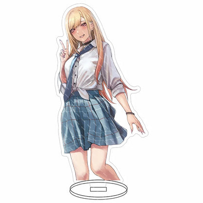 16CM Anime My Dress-Up Darling Marin Kitagawa Sajuna Inui Sajuna Inui Wakana Gojo Figura de Acrílico com Suporte, Ornamentos Cos, Presentes